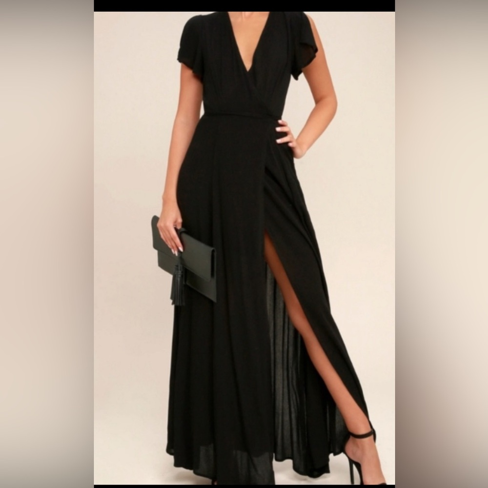 Lulu's classic Black Maxi Dress